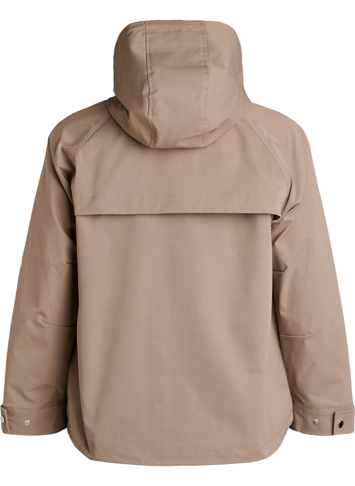 Veste courte de printemps avec capuche amovible, Beige, Packshot image number 1