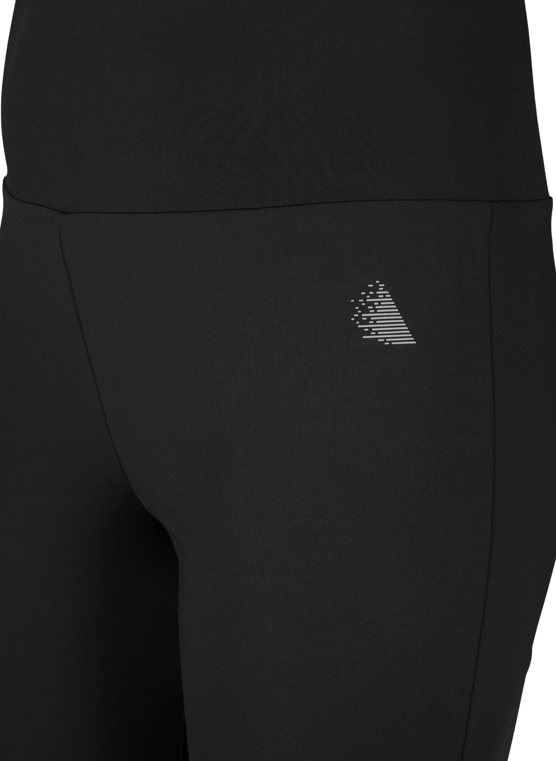 Zizzi Pantalon d'entra&icirc;nement &eacute;vas&eacute; &agrave; taille haute, Noir, Packshot image number 2
