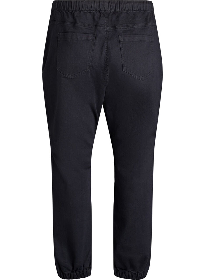 Pantalon de jogging en denim avec des poches, Noir, Packshot image number 1