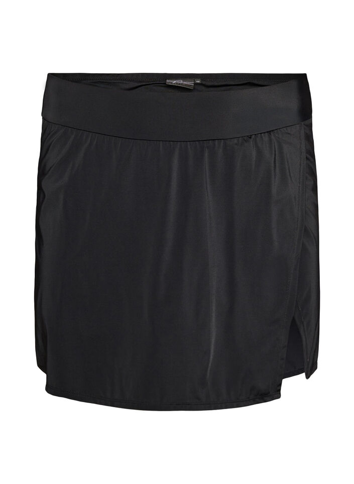 Bas de bikini portefeuille &agrave; coupe brief, Noir, Packshot image number 0