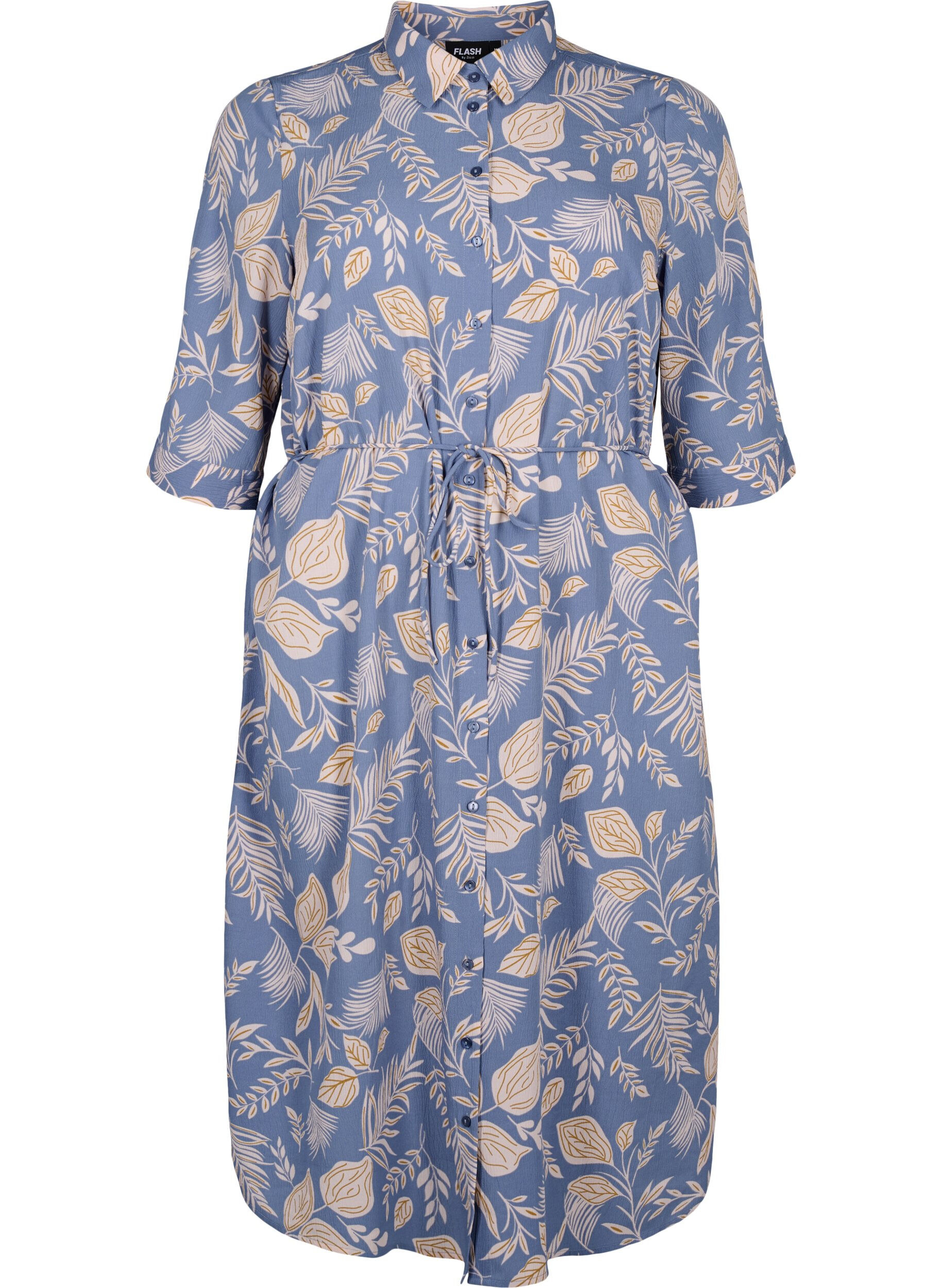 Zizzi FLASH - Robe chemise avec imprim&eacute;, Delft AOP, Packshot image number 0