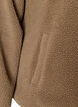 Veste teddy &agrave; col rond boutonn&eacute;e, Marron, Packshot image number 3