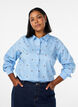 Chemise avec cerises brod&eacute;es, Bleu Clair, Model image number 0