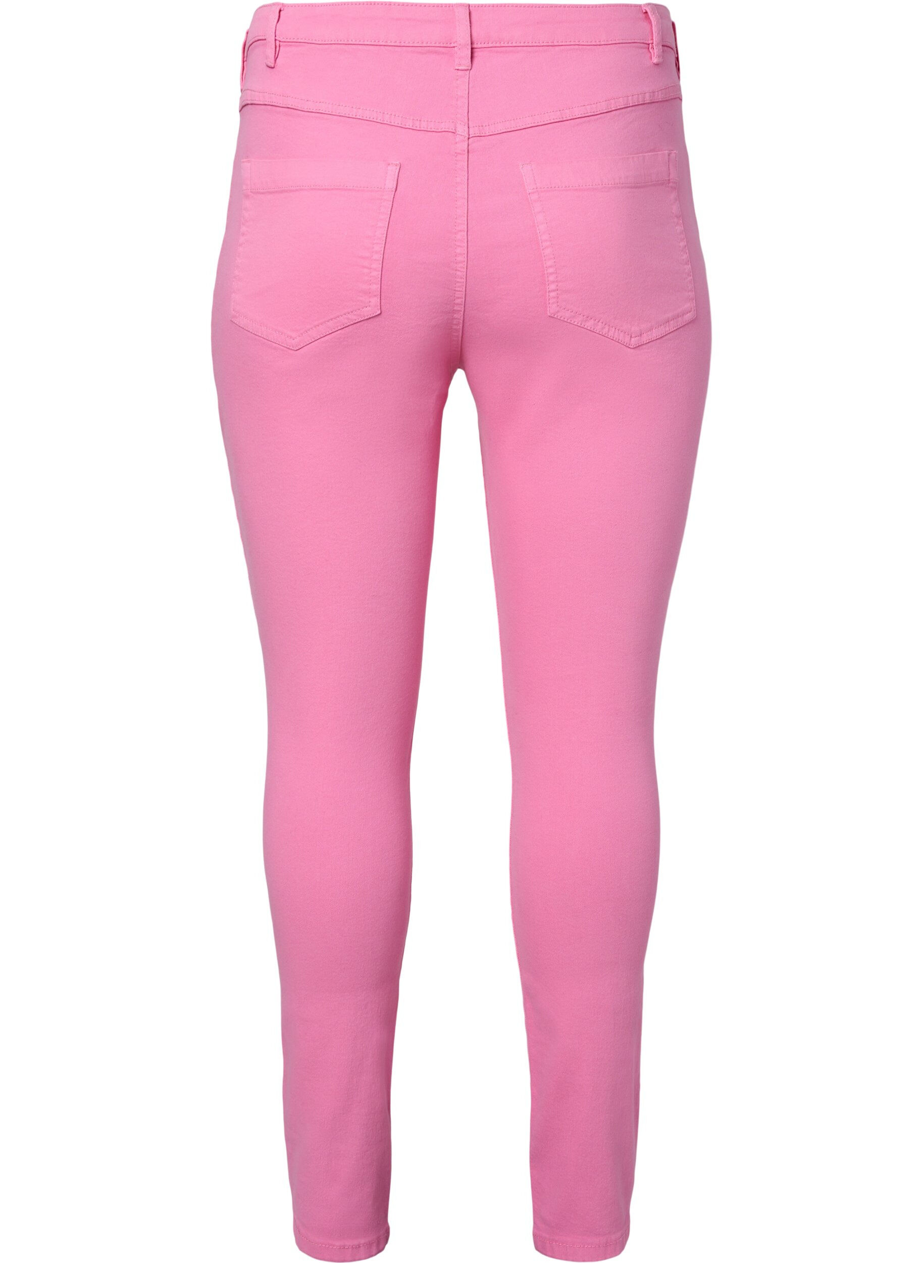 Zizzi Jeans Amy super slim avec taille haute, Rosebloom, Packshot image number 1
