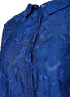 Chemise longue en jacquard, Mazarine Blue, Packshot image number 2