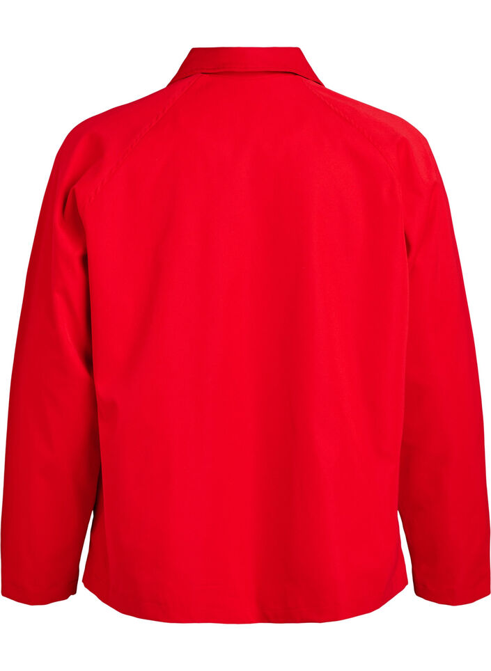 Trench court avec poches, Rouge, Packshot image number 1