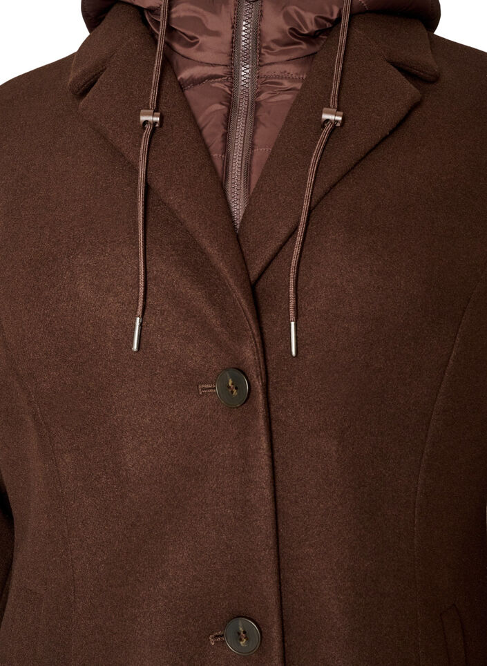 Manteau avec insert matelass&eacute; amovible, Marron, Packshot image number 2