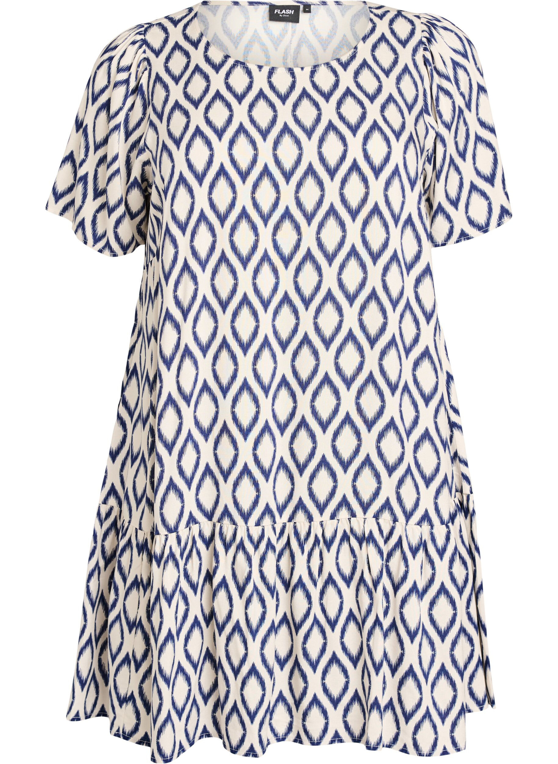 FLASH - Robe en viscose avec d&eacute;coupe
