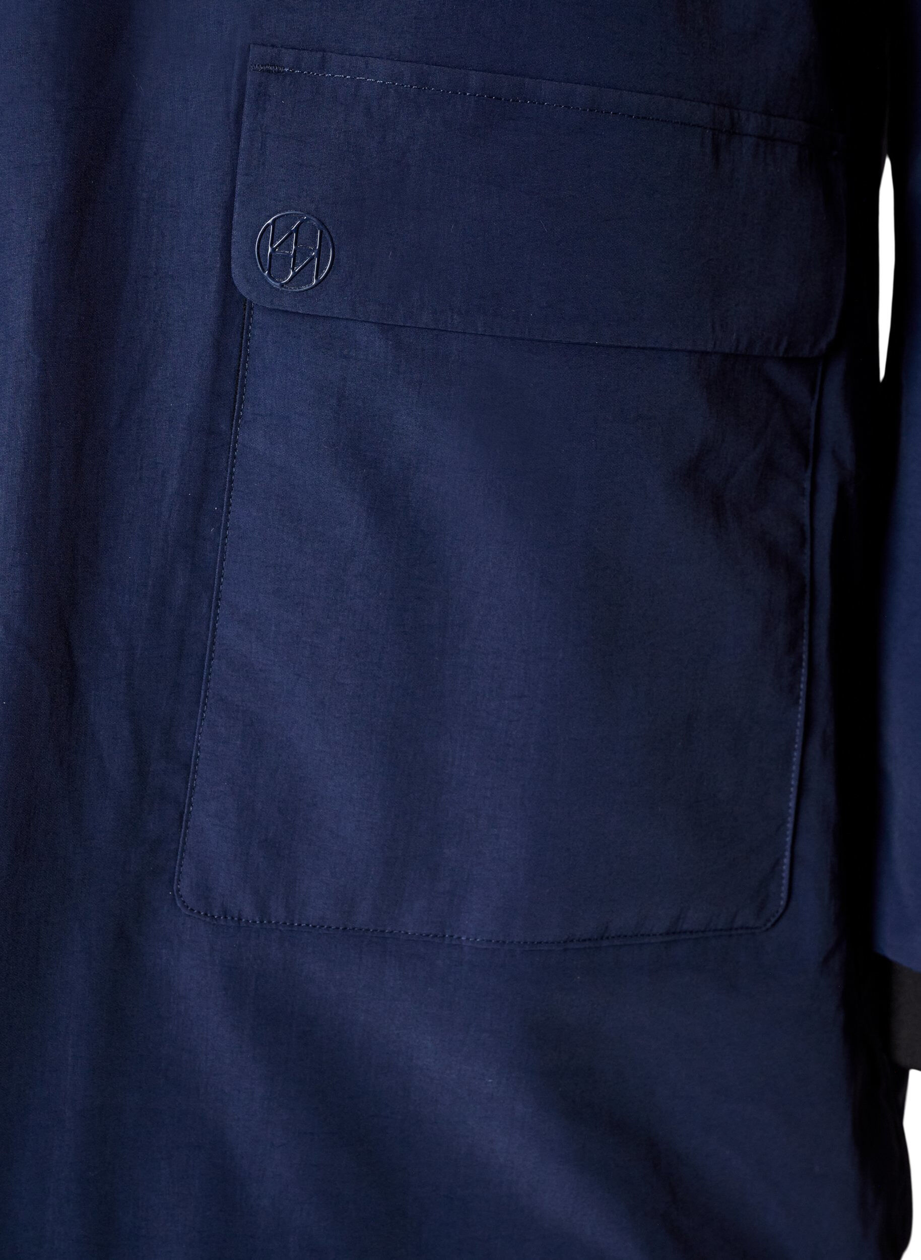 ZizziParka imperm&eacute;able &agrave; capuche, Bleu, Packshot image number 3