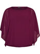 Blouse en mousseline avec effet ballon, Violet, Packshot image number 0