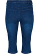 Pantalon capri moulant en denim de coton, Dark blue denim, Packshot image number 1