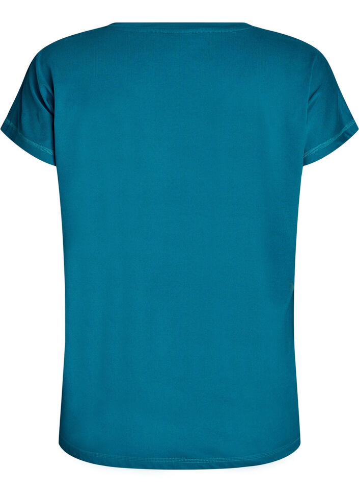 T-shirt de sport couleur unie, Vert, Packshot image number 1