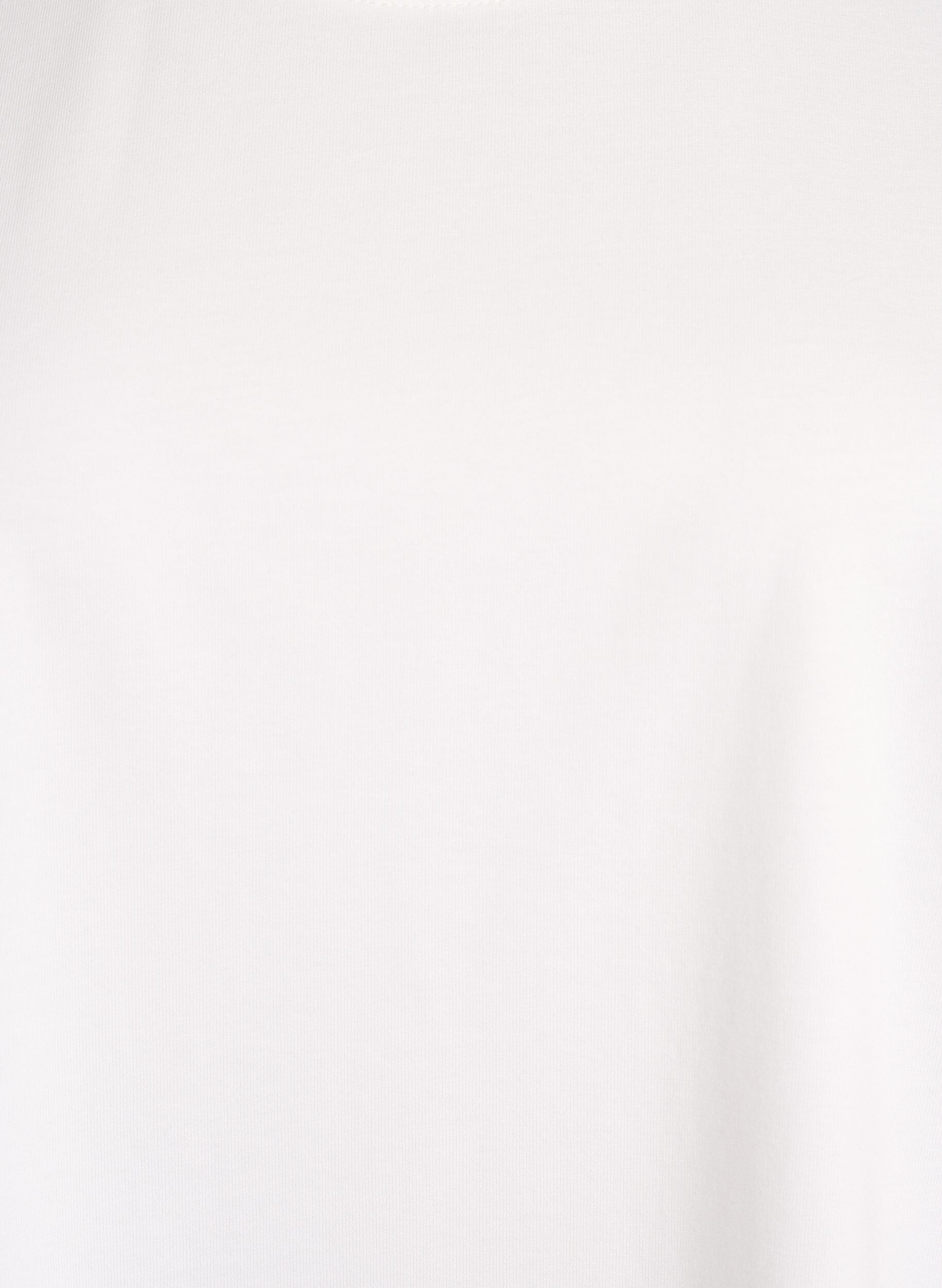 Zizzi T-shirt oversize &agrave; manches courtes, Blanc, Packshot image number 2