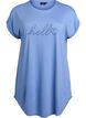 Chemise de nuit &agrave; manches courtes avec imprim&eacute; de texte, , Packshot image number 0