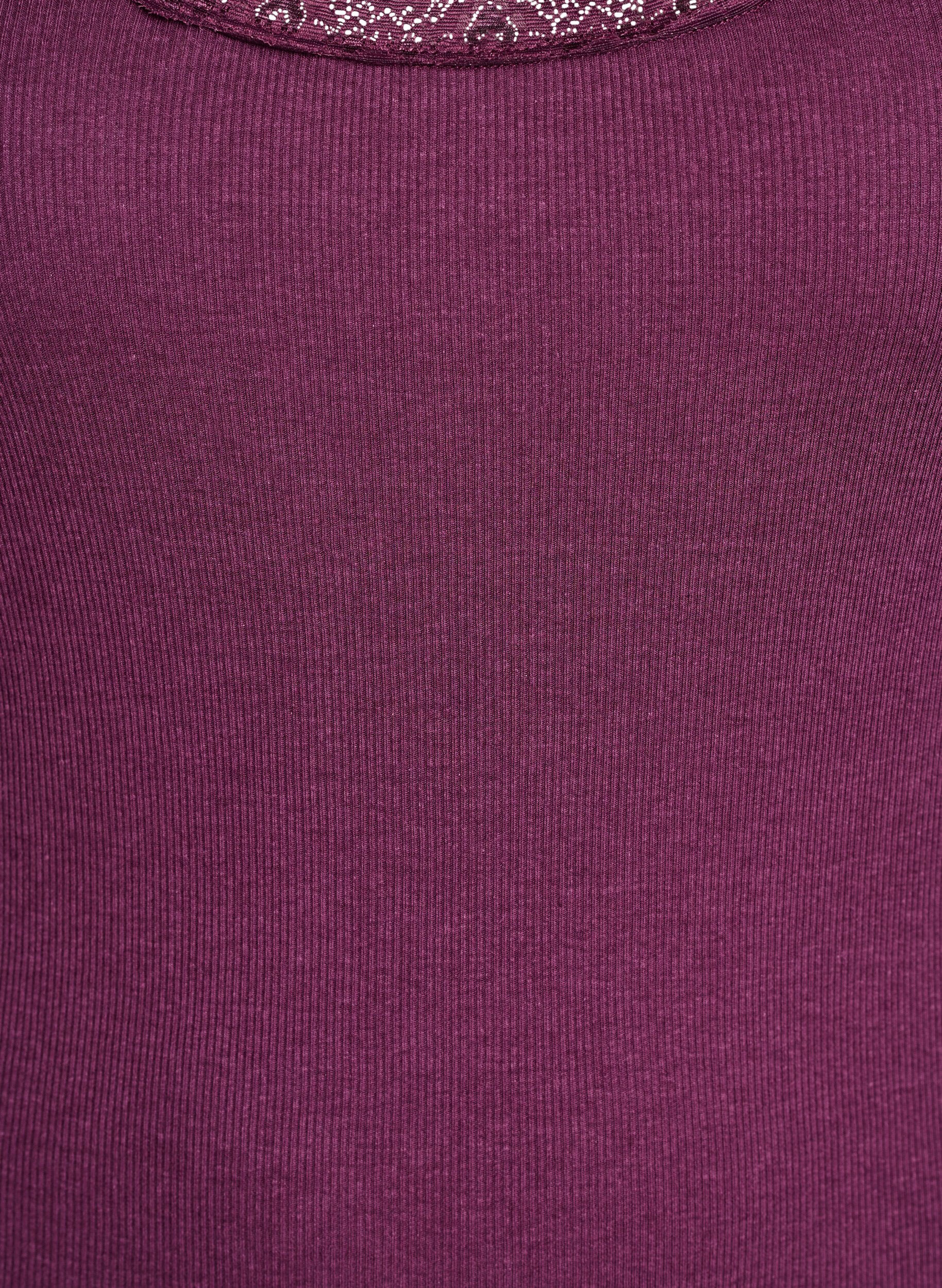 ZizziTop avec finitions en dentelle, Bordeaux fonc&eacute;, Packshot image number 2