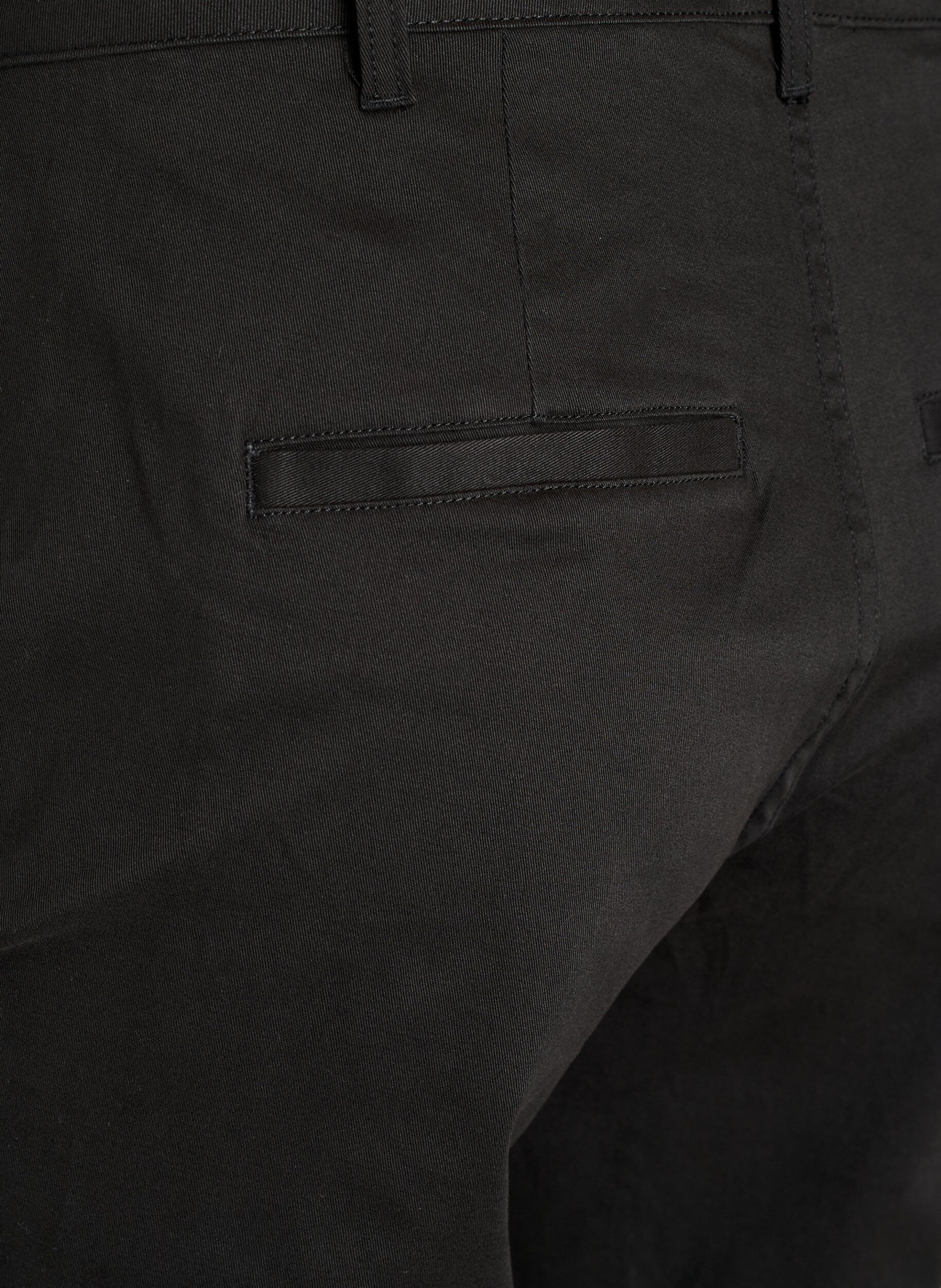Zizzi Chinos en coton, Noir, Packshot image number 3