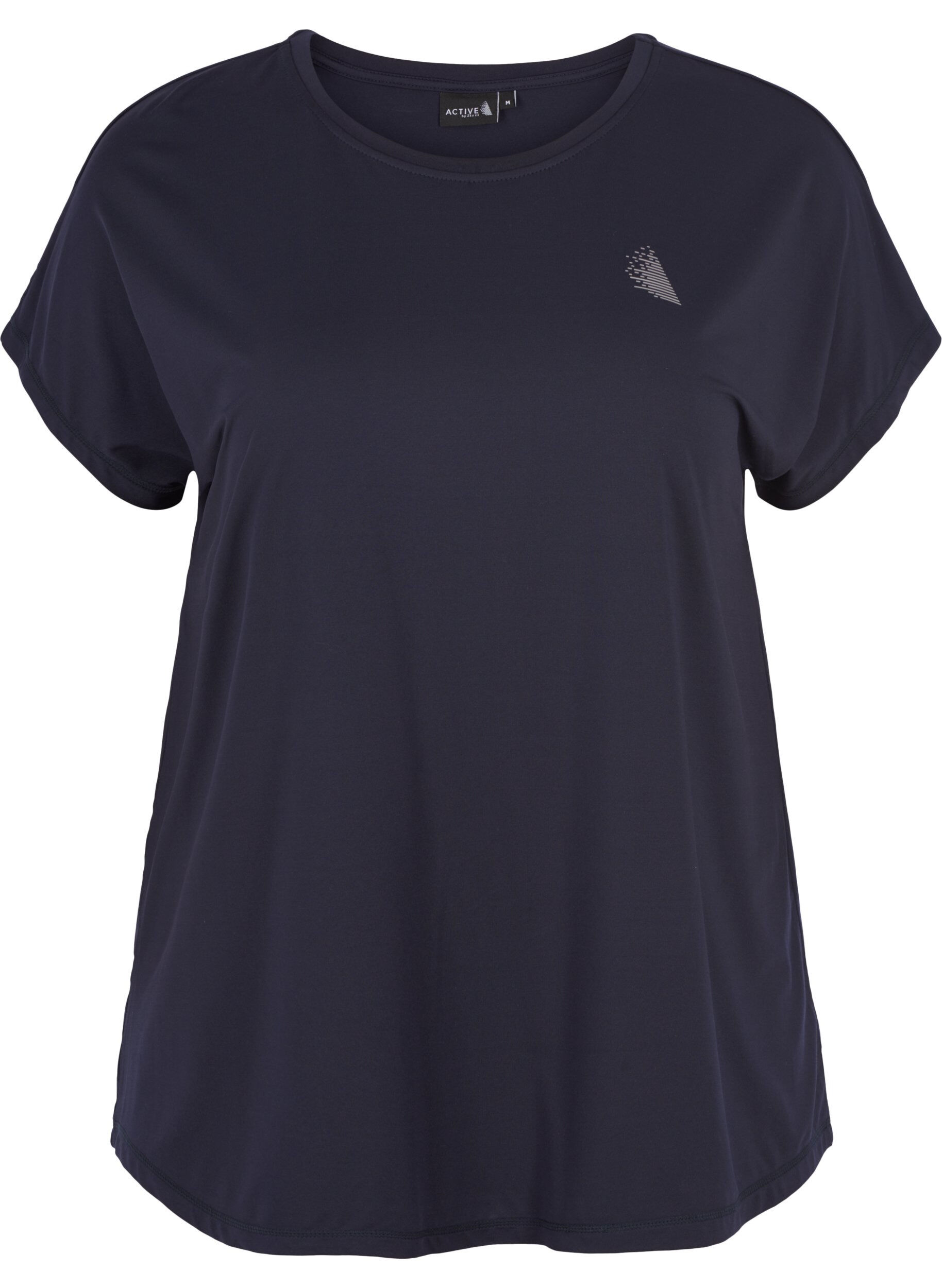 Zizzi T-shirt de sport uni, Bleu, Packshot image number 0