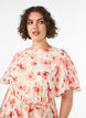 Robe longue avec manches papillon et taille &agrave; nouer, Rose, Model image number 2