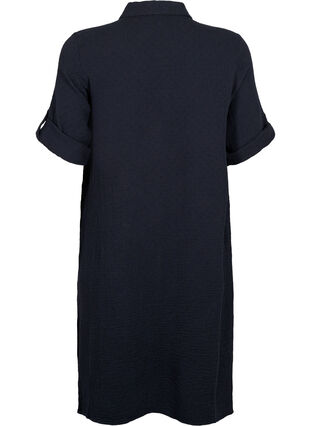 Robes en coton à manches courtes, Black, Packshot image number 1