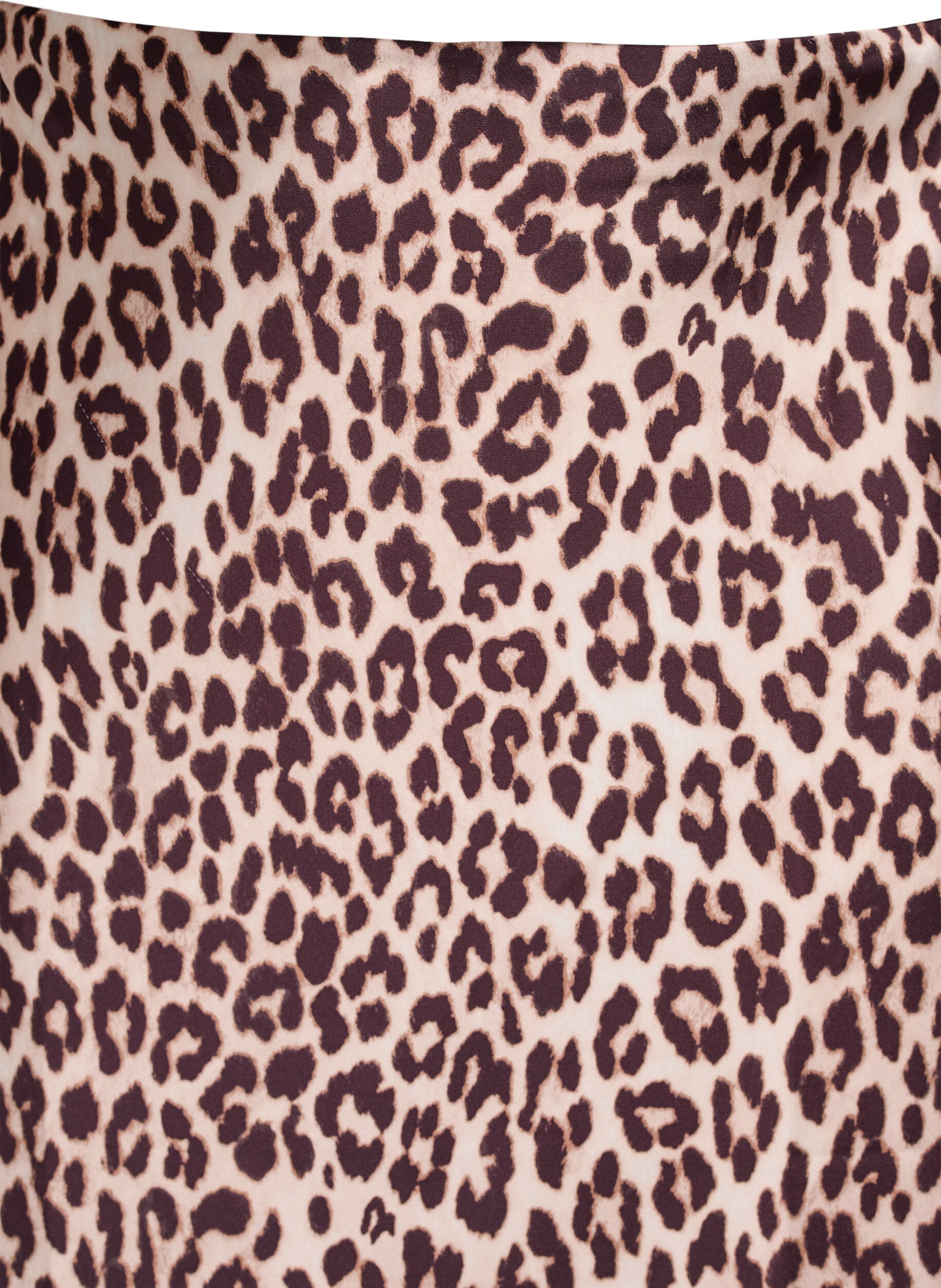 ZizziJupe midi en satin, Marron, Packshot image number 2