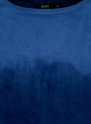 T-shirt en velours, Insignia Blue, Packshot image number 2