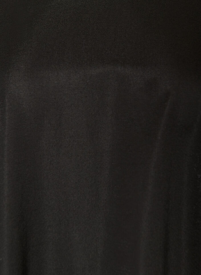 Robe courte ample avec ourlet &agrave; volants, Noir, Packshot image number 2