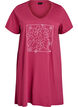 Chemise de nuit en coton biologique et &agrave; col en V, Bordeaux, Packshot image number 0