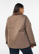 Veste l&eacute;g&egrave;rement matelass&eacute;e avec col en velours c&ocirc;tel&eacute;, Marron, Model image number 2