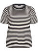 T-shirt ray&eacute; &agrave; texture c&ocirc;tel&eacute;e, Noir, Packshot image number 0