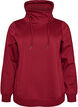 Sweat &agrave; col montant et poches, Bordeaux, Packshot image number 0