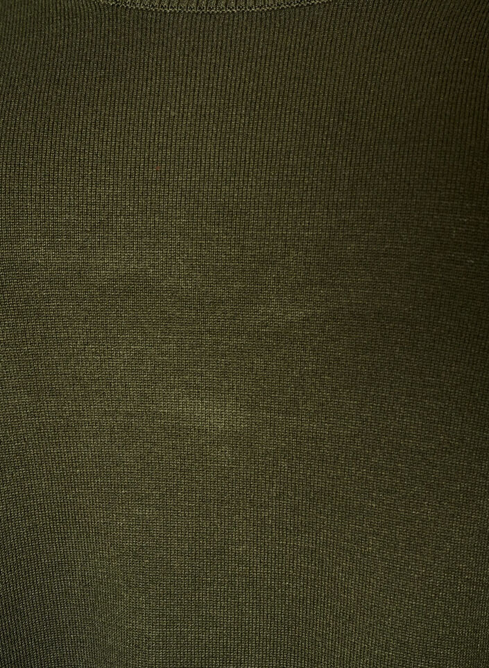 Blouse en maille avec boutons sur le c&ocirc;t&eacute;, Vert fonc&eacute;, Packshot image number 2