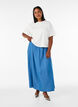 Jupe longue aspect denim en lyocell TENCEL&trade;, Bleu, Model image number 0