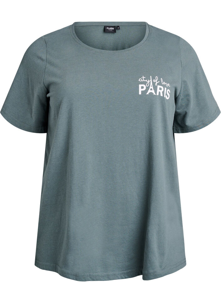 FLASH - T-shirt imprim&eacute;, Vert, Packshot image number 0