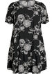 Robe en viscose avec d&eacute;coupe, Noir, Packshot image number 0