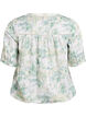 Blouse imprim&eacute;e &agrave; manches 1/2, Blanc, Packshot image number 1