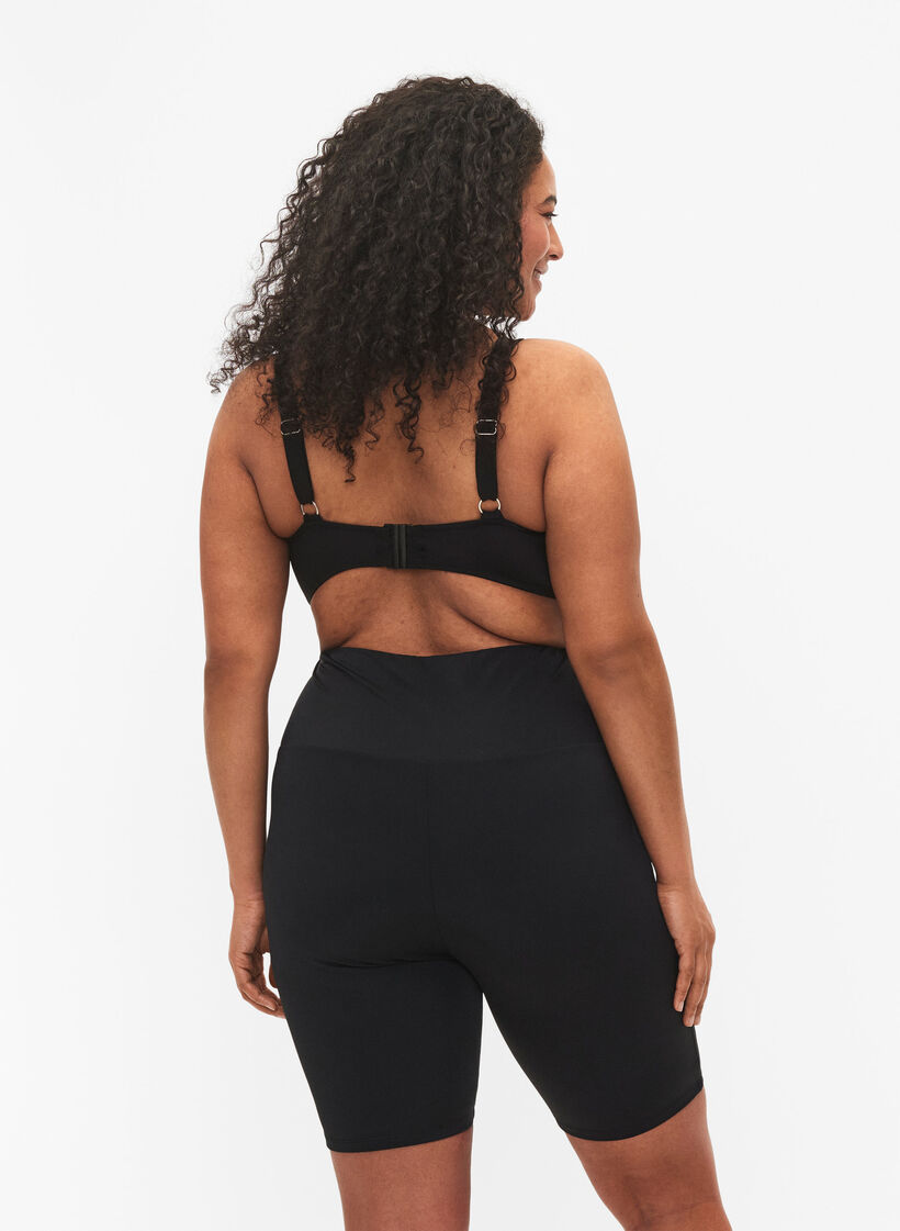 Short de bain long, Noir, Model image number 2