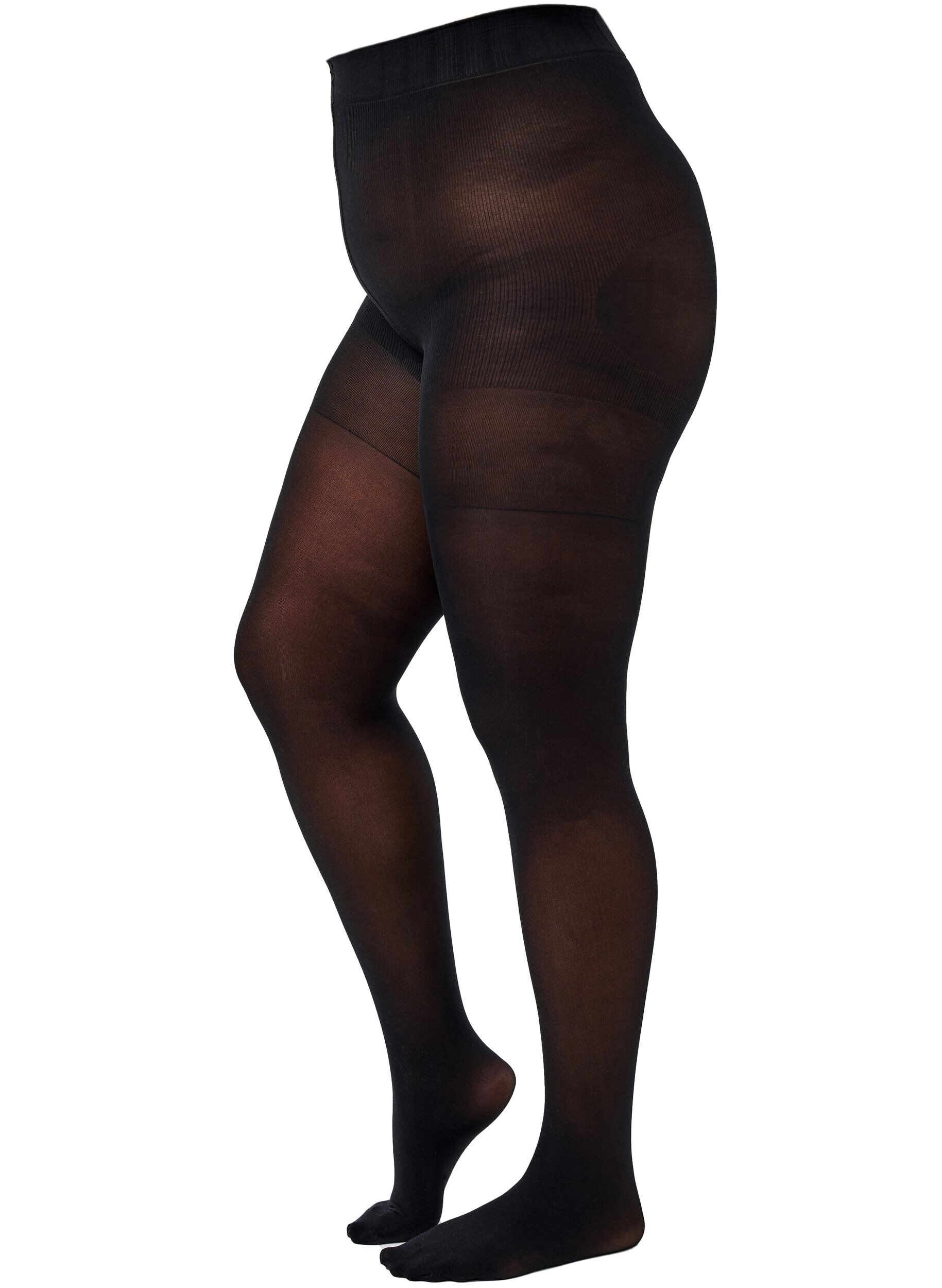 Zizzi Collants 60 deniers, Noir, Packshot image number 0