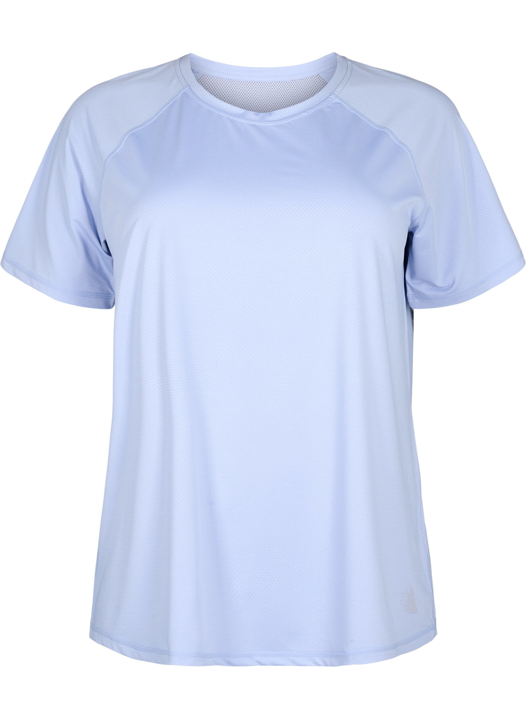 Zizzi T-shirt d'entra&icirc;nement avec dos en mailles, Zen Blue, Packshot image number 0