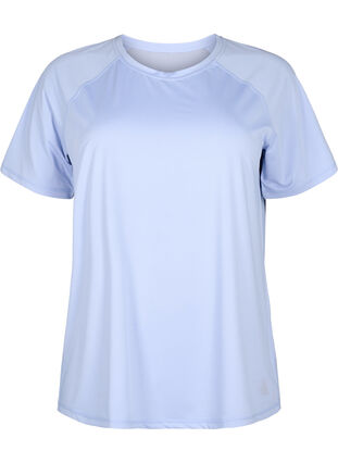 T-shirt d'entraînement avec dos en mailles, Zen Blue, Packshot image number 0