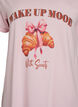Chemise de nuit &agrave; manches courtes en coton biologique, Rose, Packshot image number 2