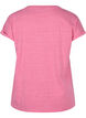 T-shirt chiné en coton, Fandango Pink Mél, Packshot image number 1