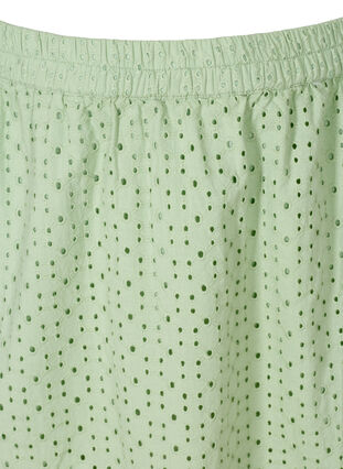 Jupe en coton avec broderie anglaise, Silt Green, Packshot image number 2