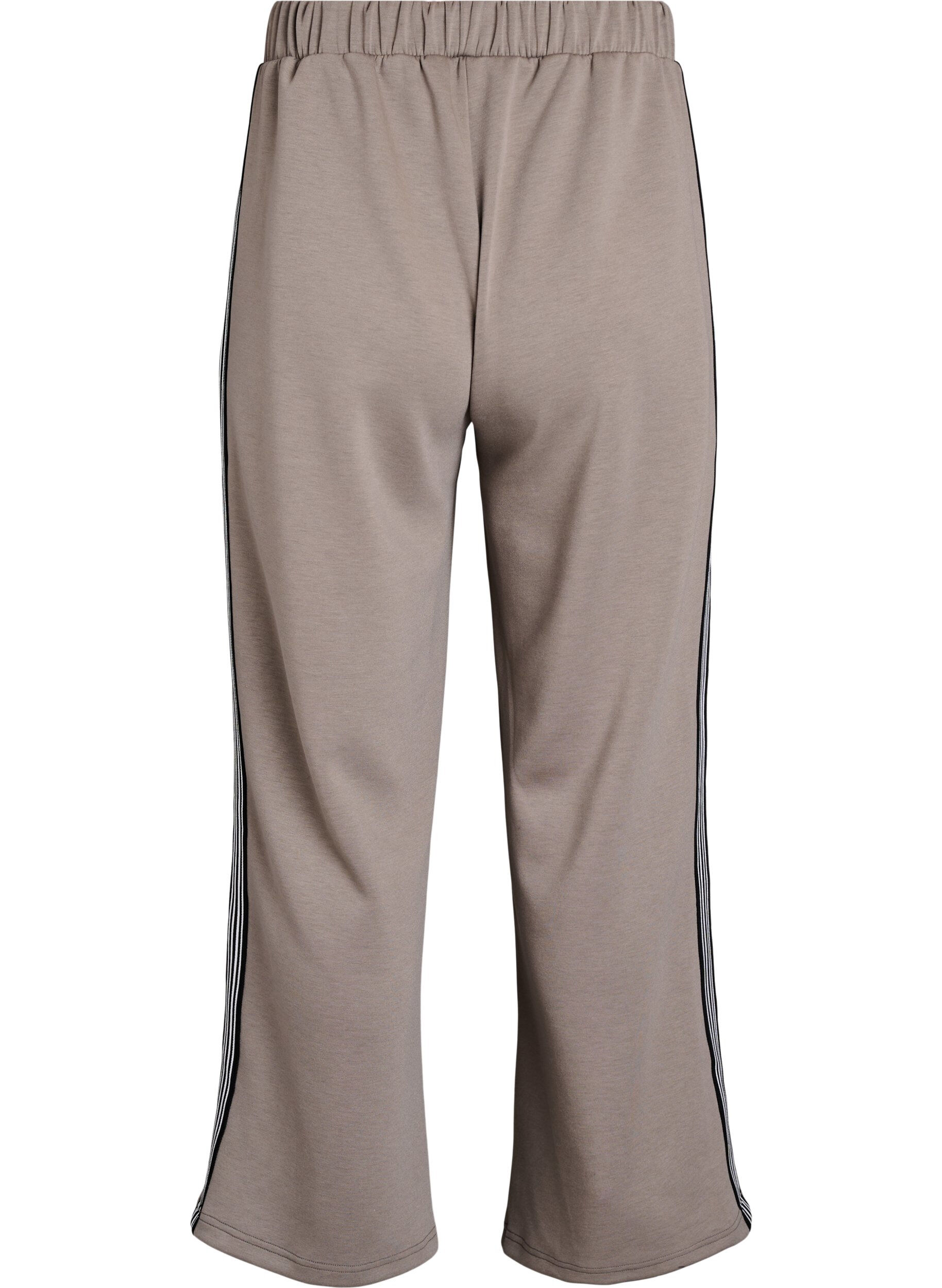 Zizzi Pantalon avec bandes lat&eacute;rales, Beige, Packshot image number 1
