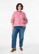 Cardigan en tricot c&ocirc;tel&eacute; avec boutons, Rose, Model image number 1
