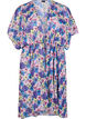 Kimono de plage avec imprimé, Bleu, Packshot image number 0