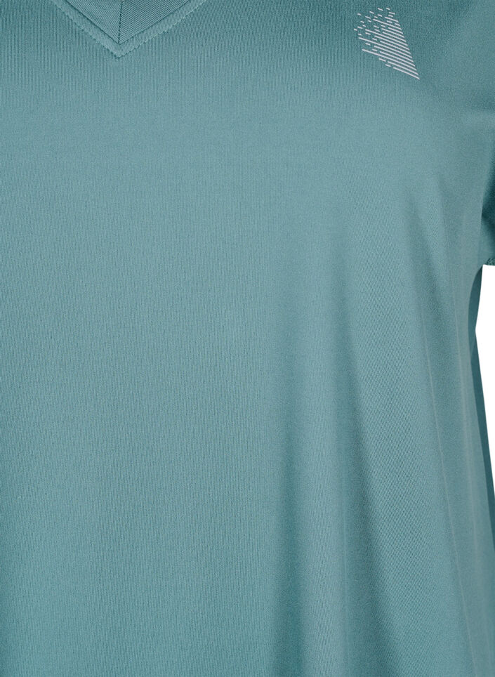 T-shirt d&rsquo;entra&icirc;nement ample avec col en V, Vert, Packshot image number 2