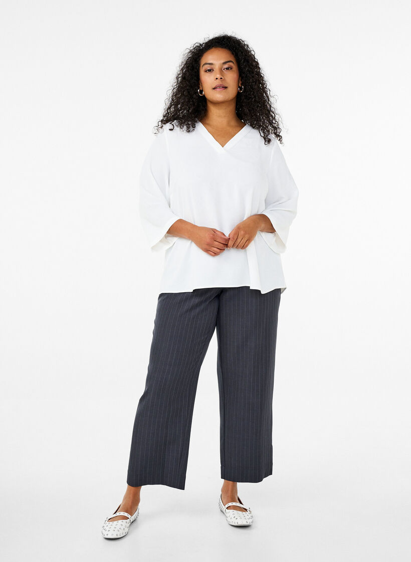 FLASH - Chemisier à manches 3/4, Vanille, Model image number 1