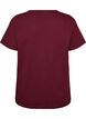 T-shirt dot&eacute; de boutons, Bordeaux fonc&eacute;, Packshot image number 1
