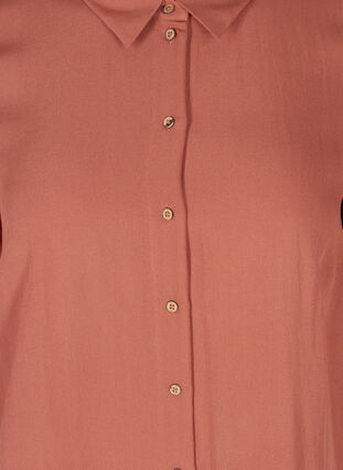 Robe chemise longue en viscose, Copper Brown, Packshot image number 2
