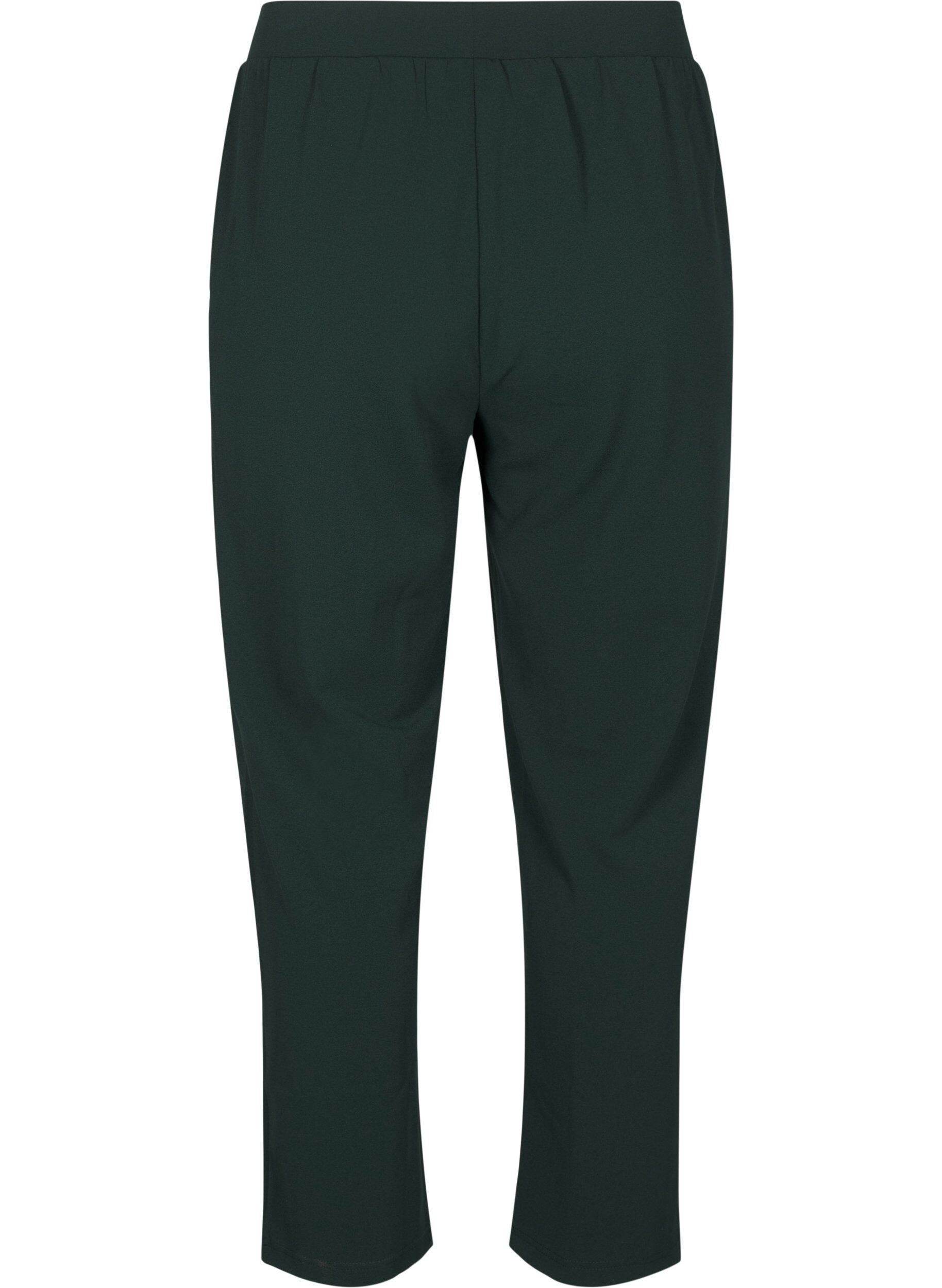 ZizziPantalon &agrave; coupe droite, Vert fonc&eacute;, Packshot image number 1